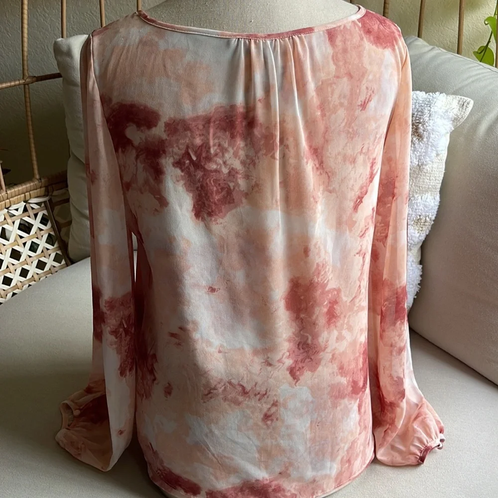 White House Black Market Split Sleeve Blouse - Picture 4 of 4